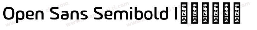 Open Sans Semibold I字体转换